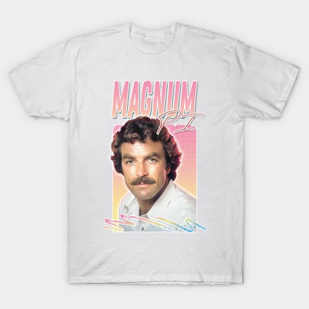 Magnum PI / Retro 80s Aesthetic Design T-Shirt by DankFutura